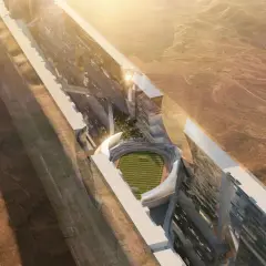 Futuristisches Stadion in Saudi-Arabien: The Line, eine Stadt der Zukunft, integriert Sportstätten in ihre Architektur.