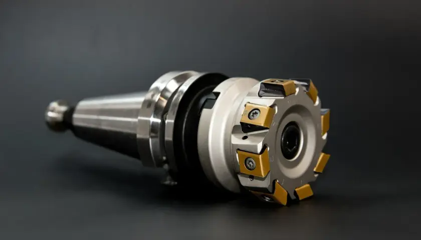Fräskopf mit austauschbaren Wendeschneidplatten, dessen robuste Konstruktion für hohe mechanische Eigenschaften und Präzision sorgt.